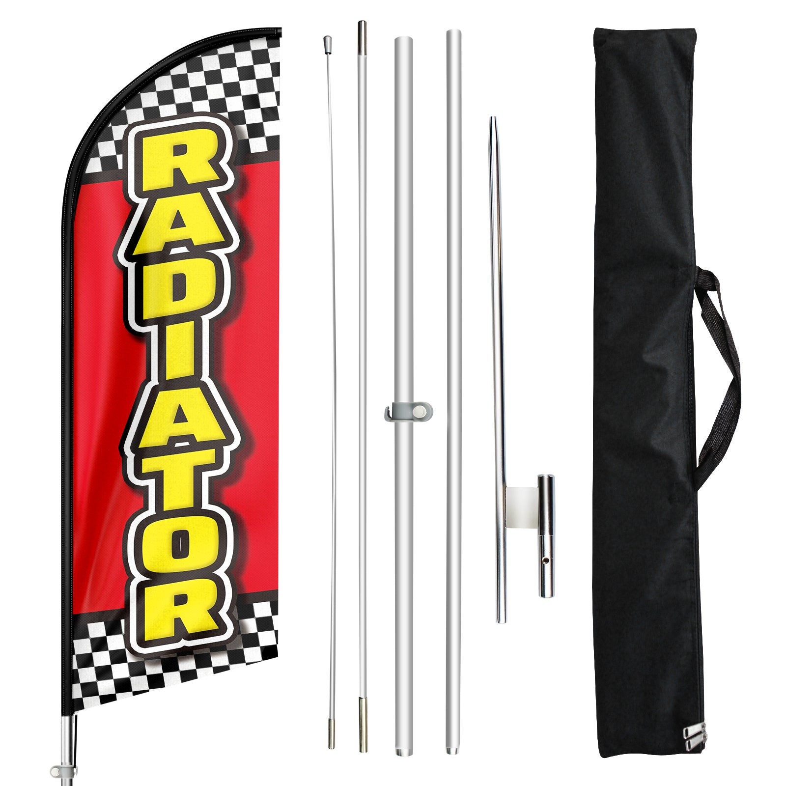 FSFLAG Radiator Swooper Flag Feather Flag Pole Kit