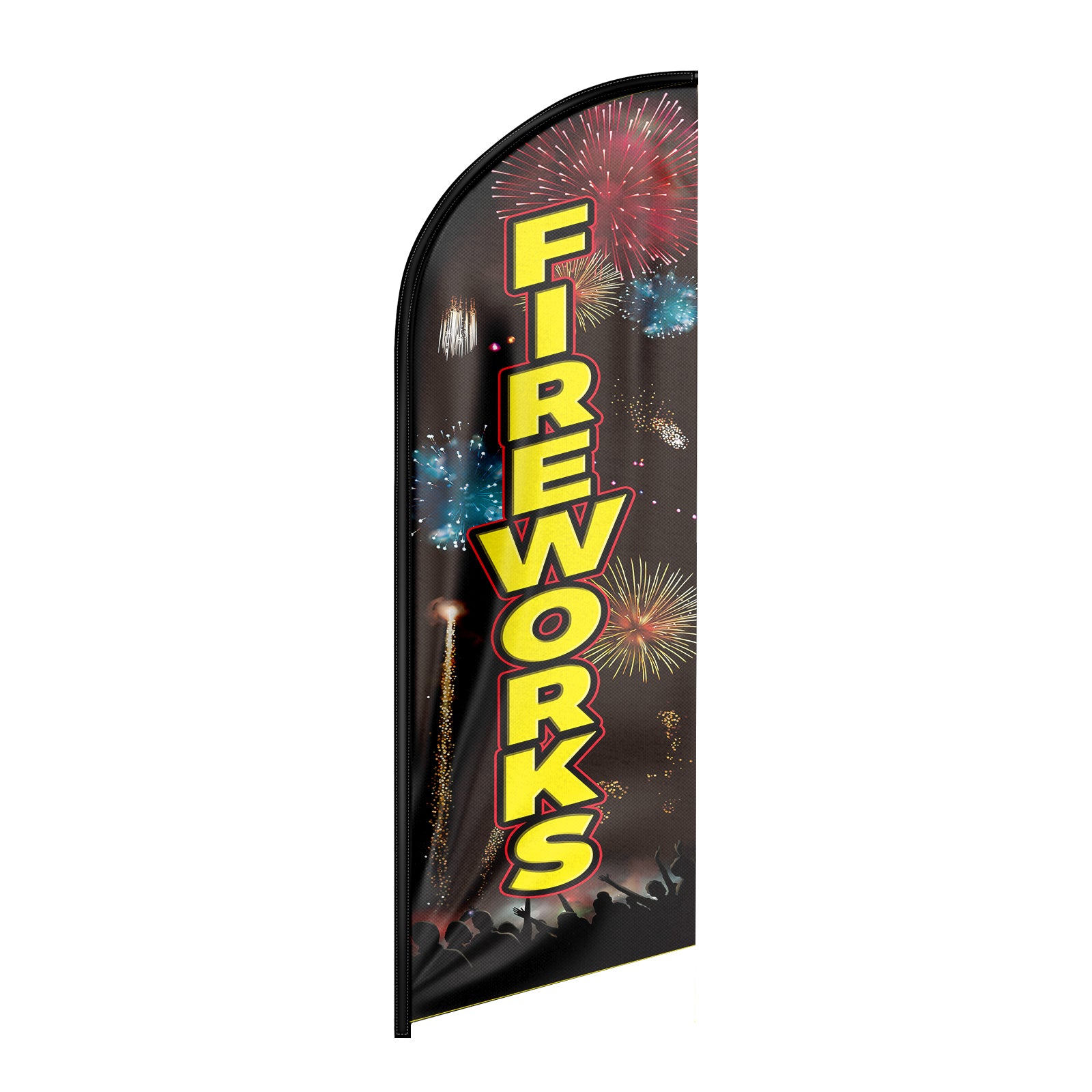 8ft Fireworks Feather Flag for Fireworks Business (8ft Flagpole Not Included)