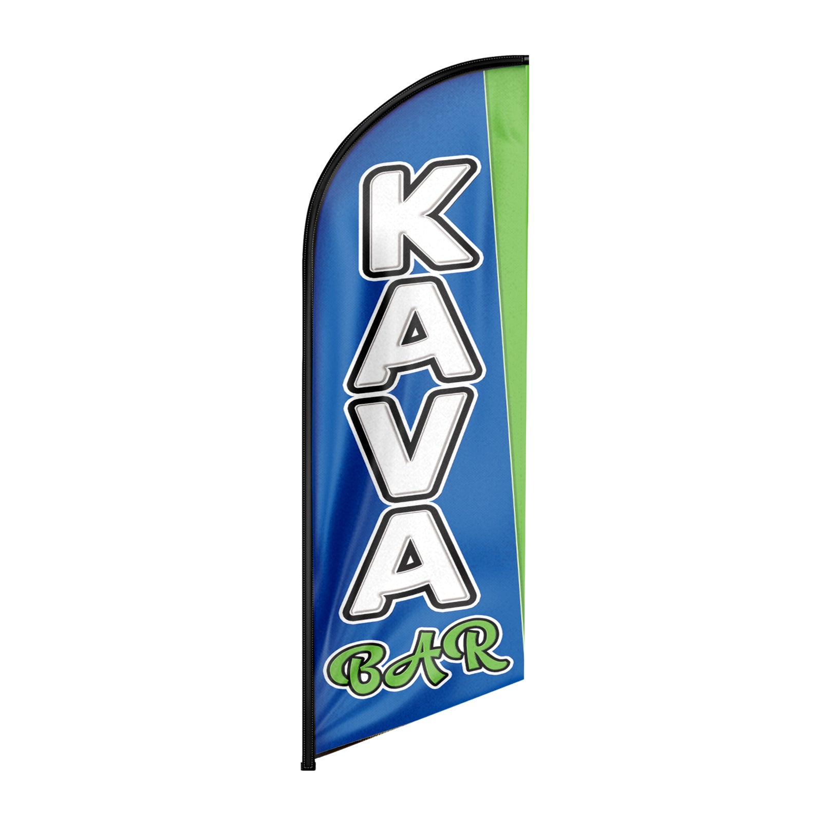 Kava Bar Feather Flag: Advertising Banner for Kava Bar Business(Flagpole Not Included)