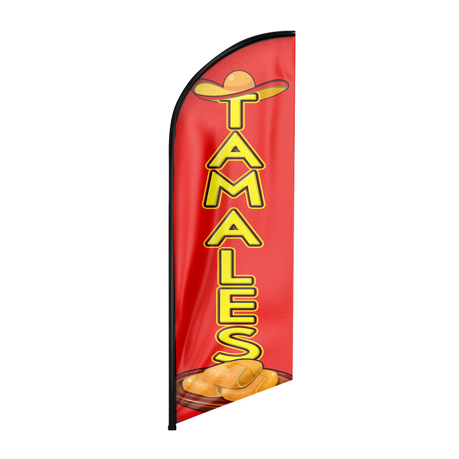 Tamales Sign-8ft Tamales Feather Flag!（Flagpole Not Included）