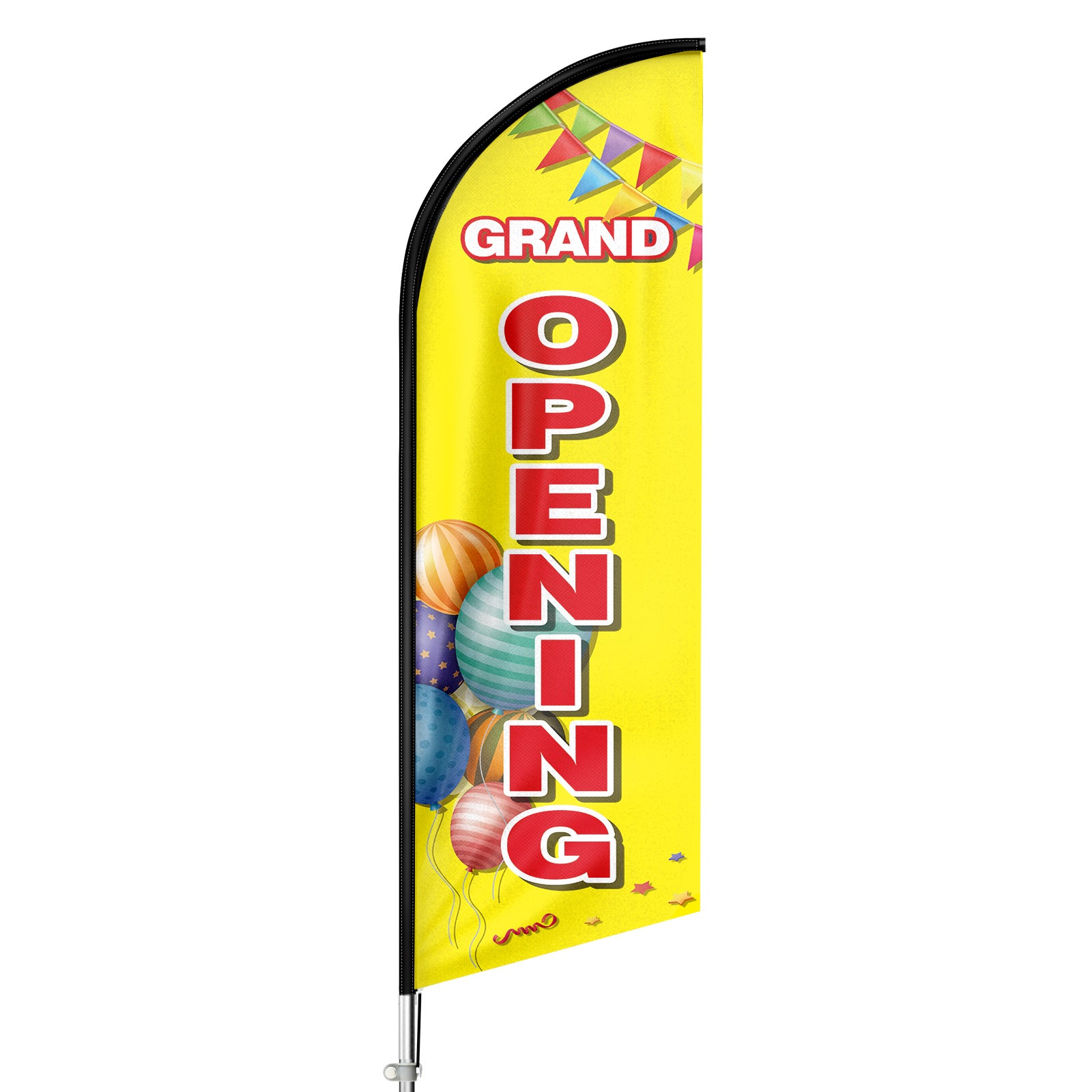 8Ft Grand Opening  Signs for Grand Opening Business（Flagpole Not Included）
