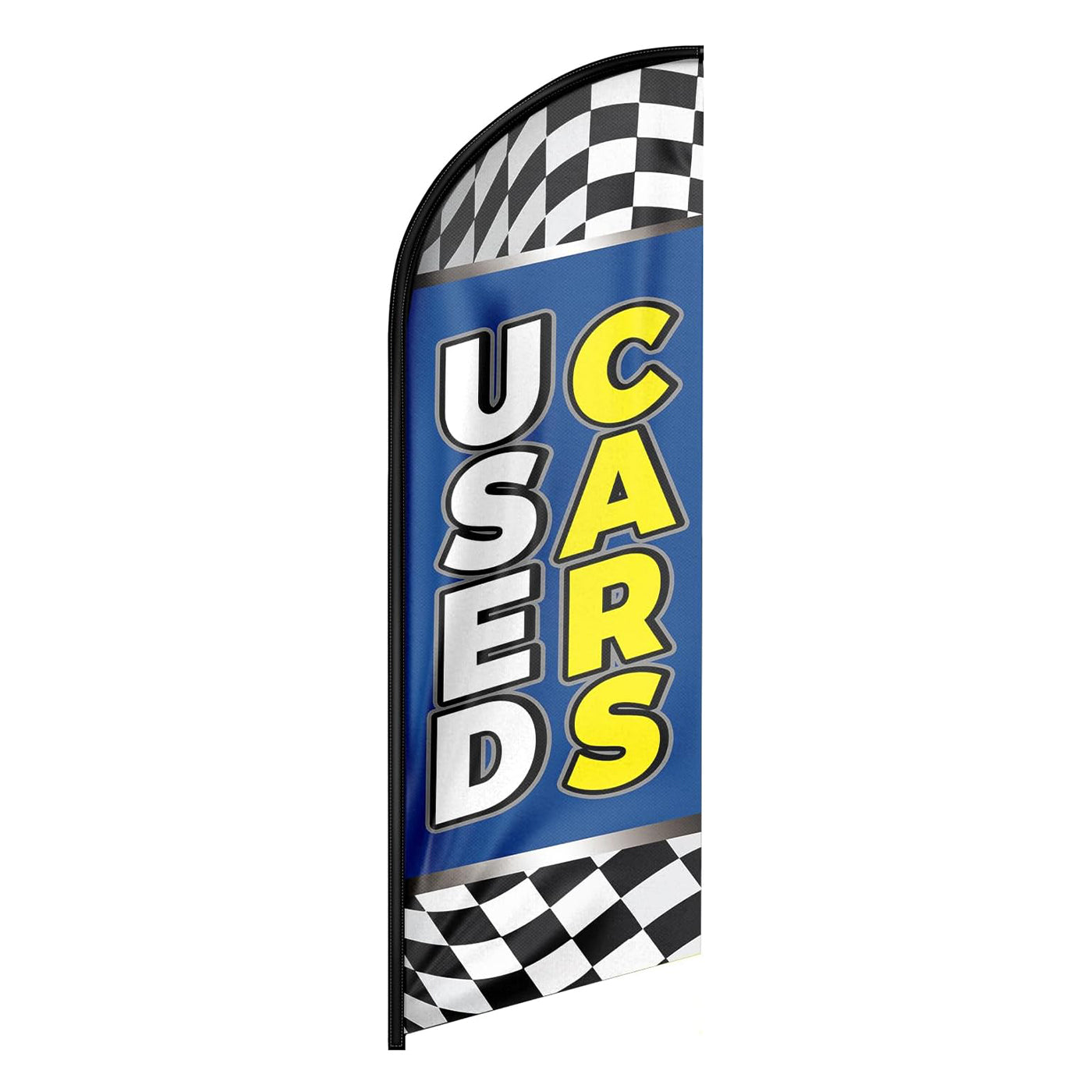Used Car Signs-8ft Blue Used Cars Feather Flag for Used Cars Business（Flagpole Not Included）