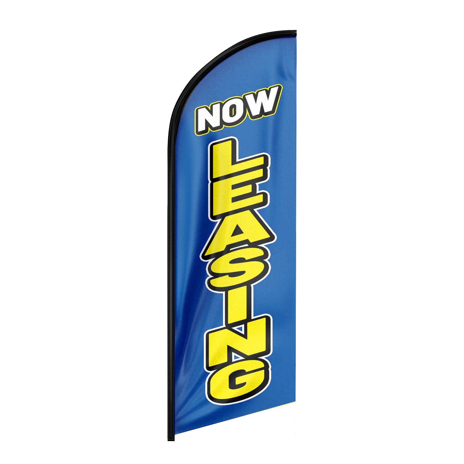 8FT Blue Now Leasing Feather Flag-For Lease Sign - FSFlag