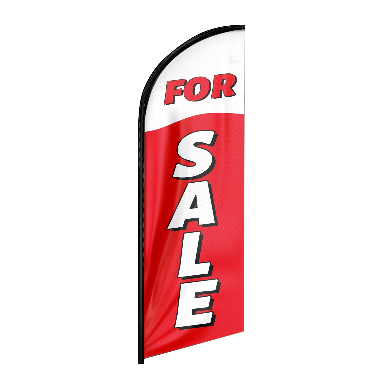 Sign For Sale-For Sale Feather Flag for Business (8ft, Red Flagpole Not Included）