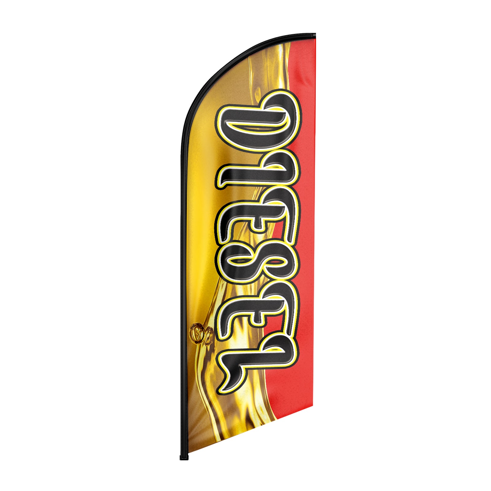 Diesel Sign-8ft Yellow Diesel Feather Flag（Flagpole Not Included）