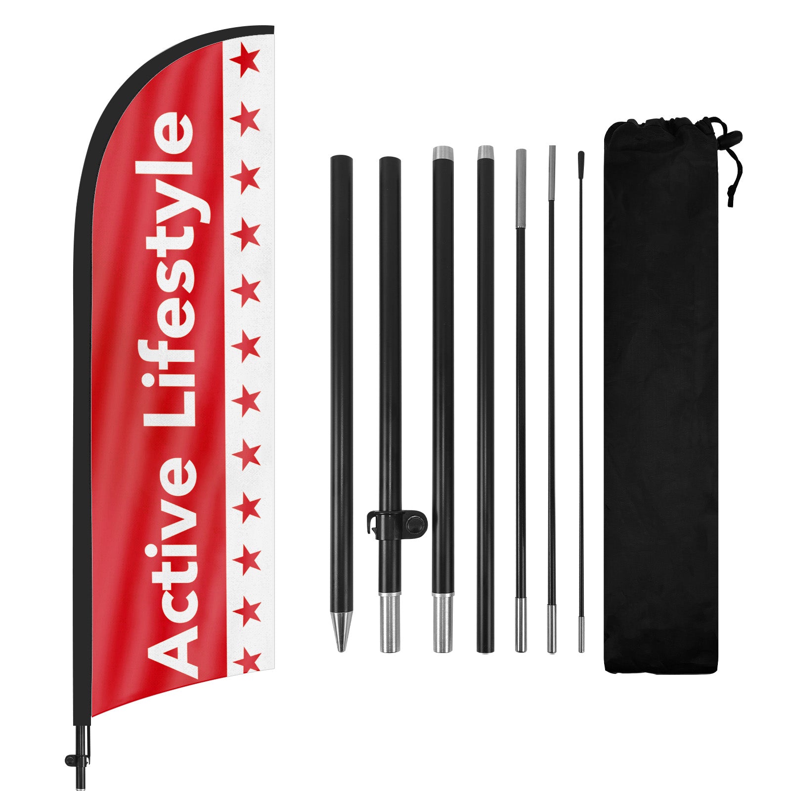8ft Active Lifestyle Feather Flag Pole Kit