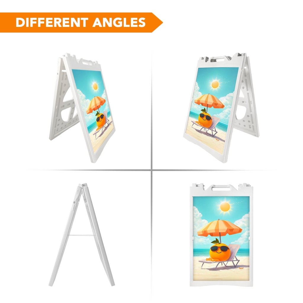 21.5"x28.5" A - Frame Sidewalk Sign – Double - Sided Folding Display for Outdoor Advertising