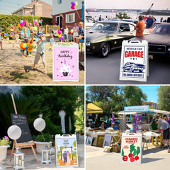 21.5"x28.5" A - Frame Sidewalk Sign – Double - Sided Folding Display for Outdoor Advertising