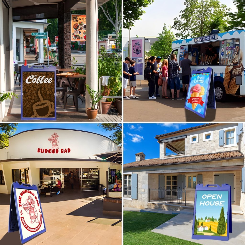 24x36" A - Frame Sidewalk Sign – Folding Double - Sided Outdoor Display for Business