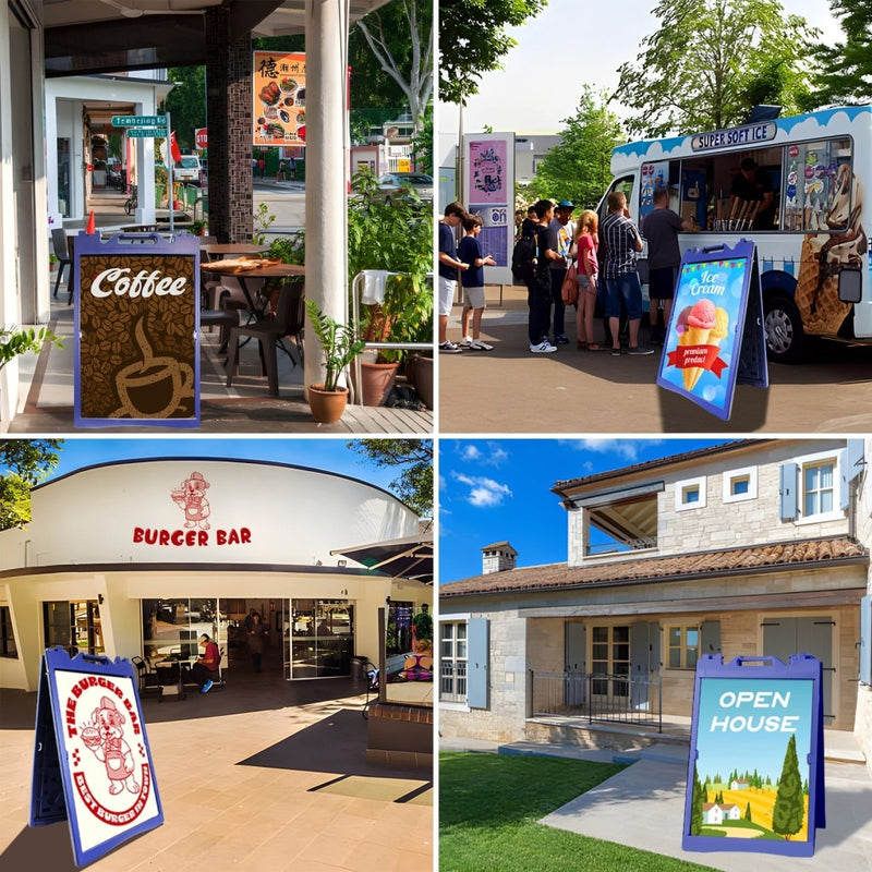24x36" A - Frame Sidewalk Sign – Folding Double - Sided Outdoor Display for Business