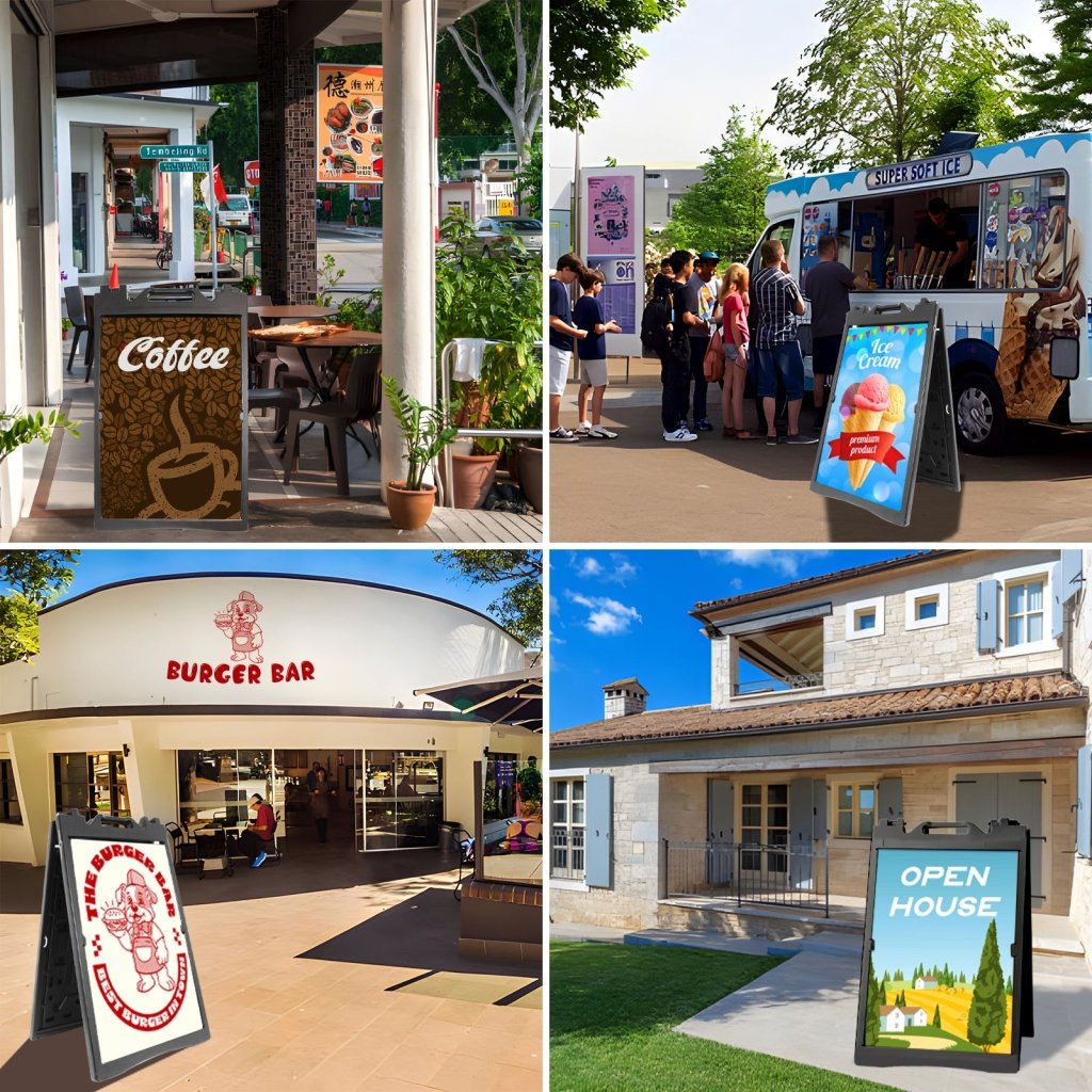 24x36" A - Frame Sidewalk Sign – Folding Double - Sided Outdoor Display for Business