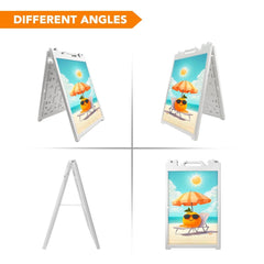 24x36" A - Frame Sidewalk Sign – Folding Double - Sided Outdoor Display for Business