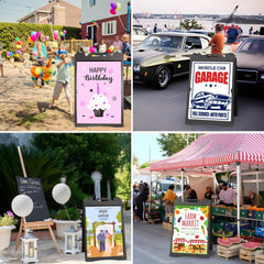 24x36" A - Frame Sidewalk Sign – Folding Double - Sided Outdoor Display for Business