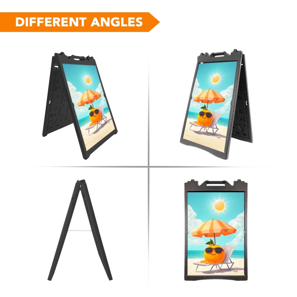 24x36" A - Frame Sidewalk Sign – Folding Double - Sided Outdoor Display for Business