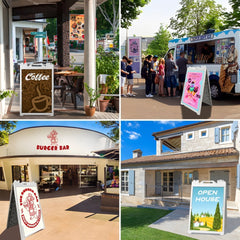 24x36" A - Frame Sidewalk Sign – Folding Double - Sided Outdoor Display for Business
