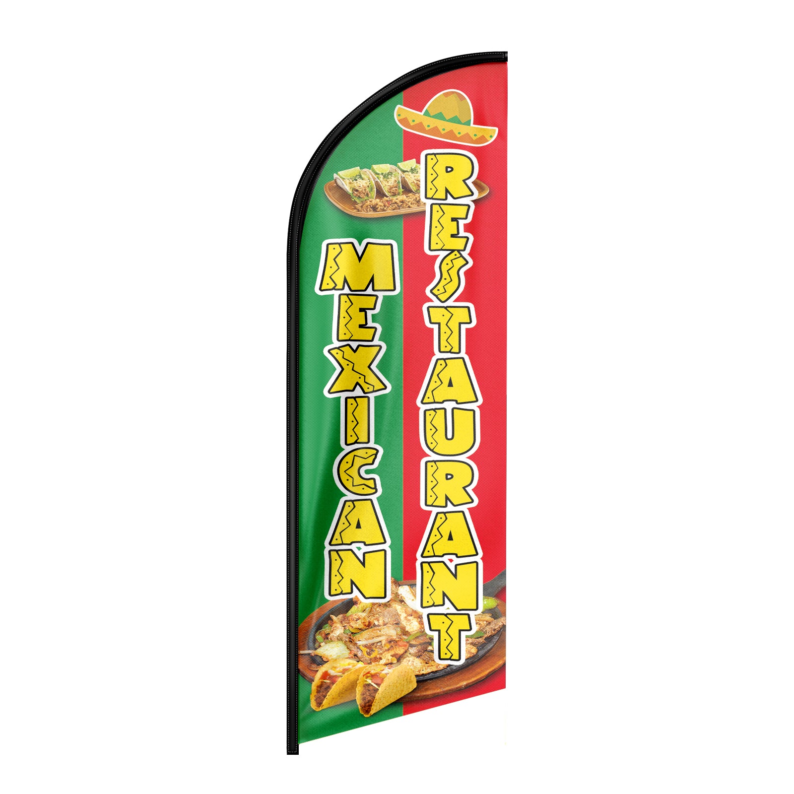 Mexican Food Flag-8ft Mexican Restaurant Feather Flag!（Flagpole Not Included）