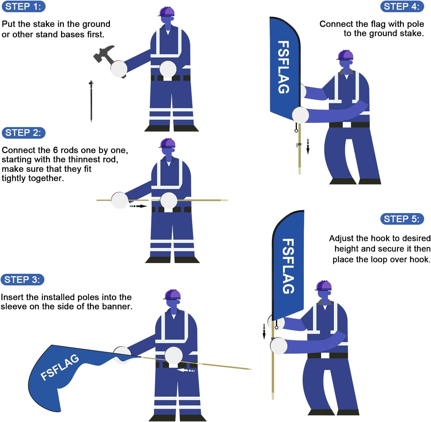 8FT For Sale Feather Flags with Pole and Ground Stake