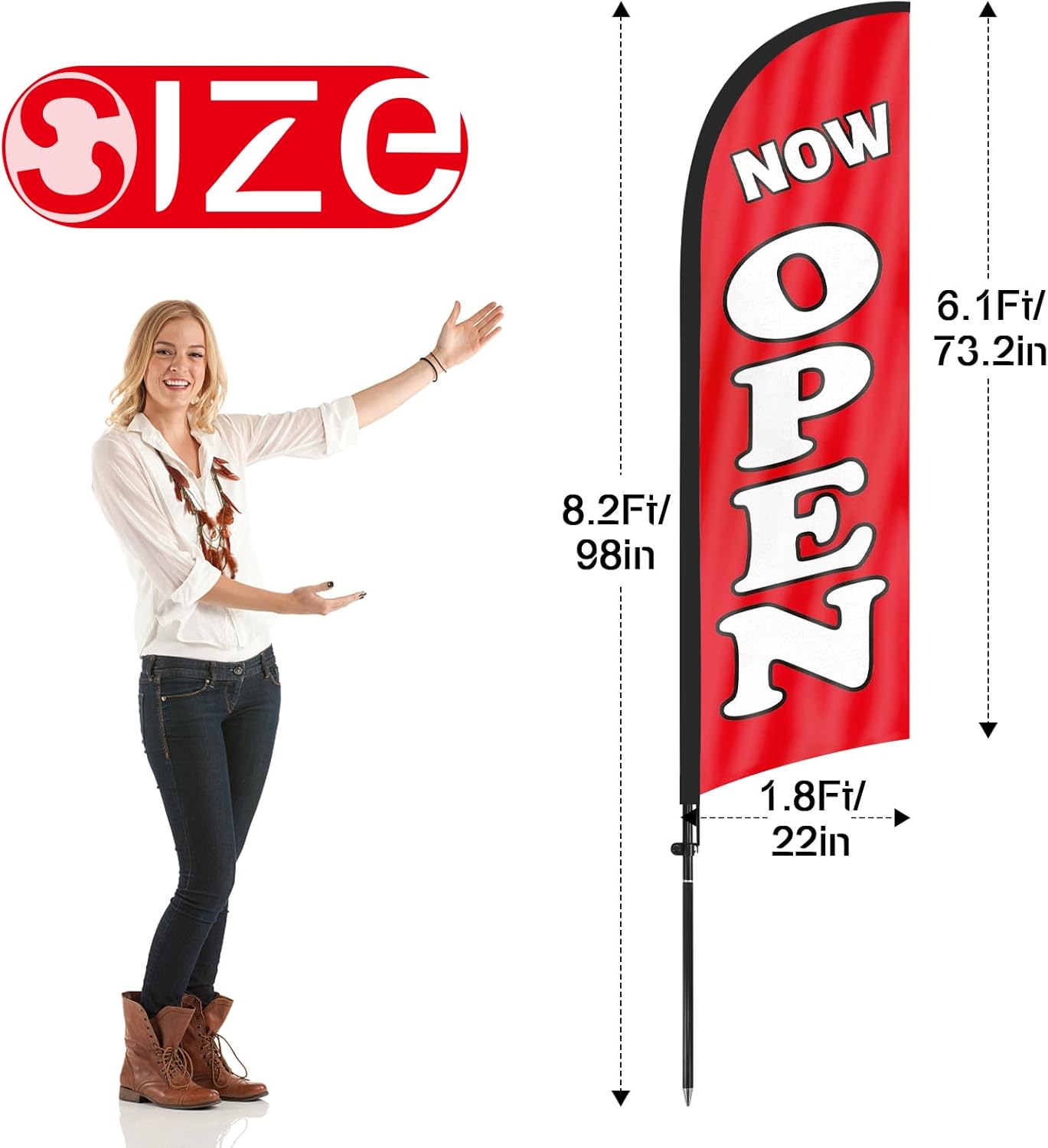 FSFLAG Crafts Swooper-Flagge, 2,4 m, zum Basteln, Werbung, Federflagge, Basteln, Banner, Schilder für Unternehmen und Schaufenster (nur Flagge) (3,5 m FSFLAG Crafts Swooper-Flagge, 2,4 m, zum Basteln, Werbung, Federflagge, Basteln, Banner, Schilder für Unternehmen und Schaufenster (nur Flagge) (3,5 m