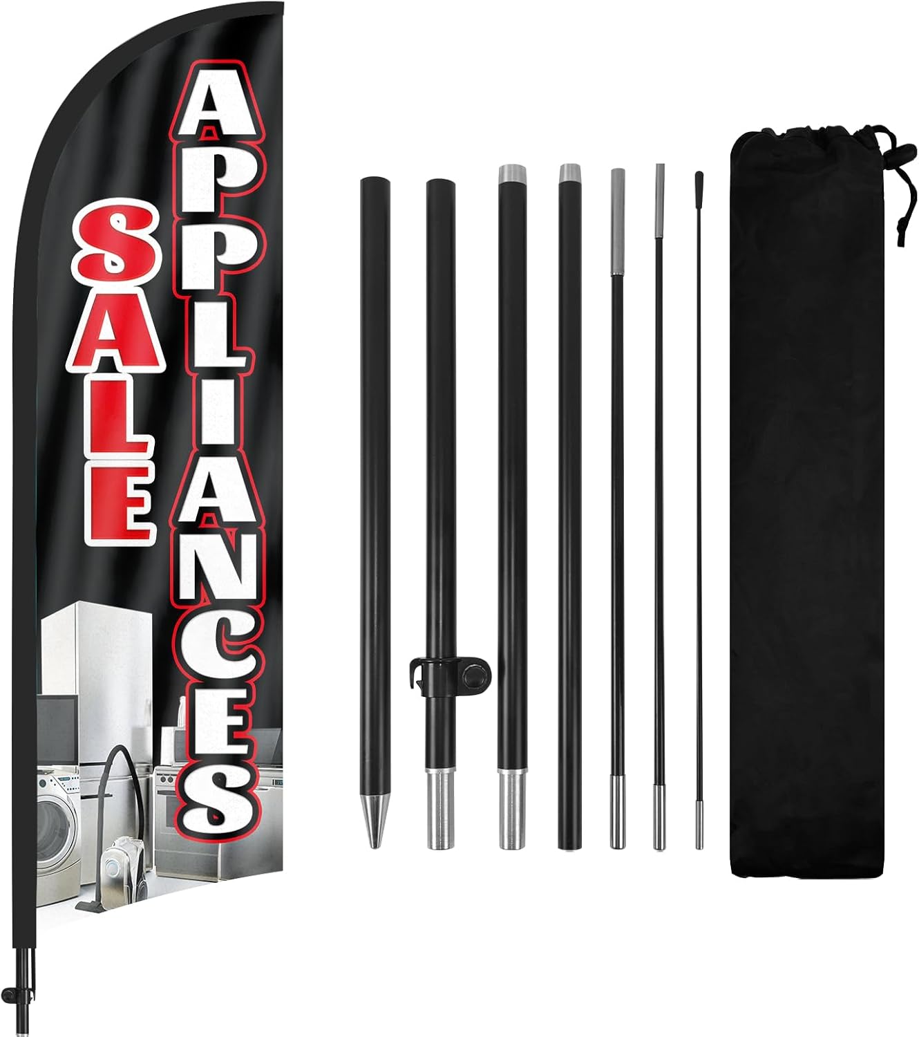 8ft Appliances Sale Feather Flag with Pole and Stake