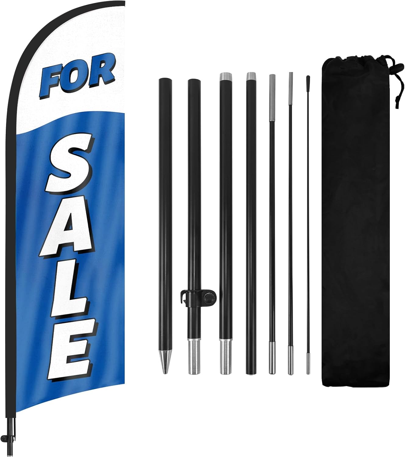 8FT For Sale Feather Flags with Pole and Ground Stake