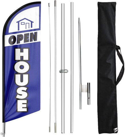 Open House Signs-11 FT Advertisement Feather Flag pole kit
