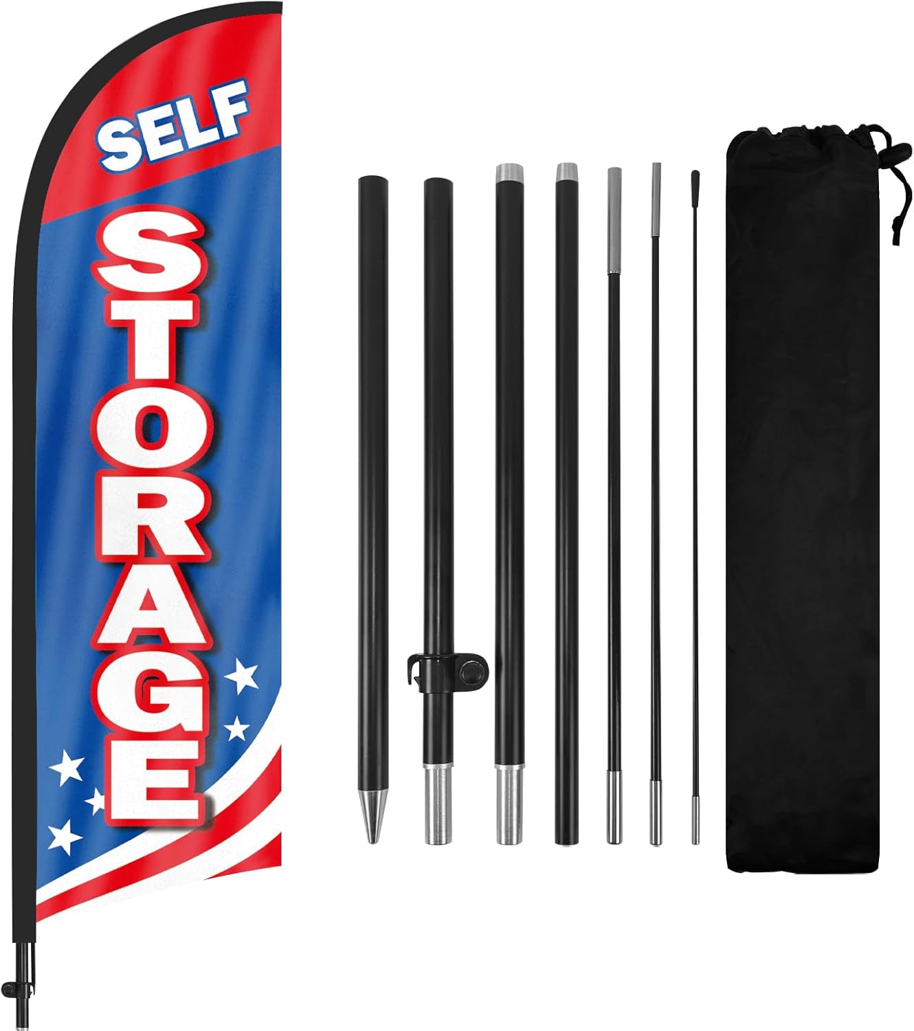 Self Storage Signs-8ft Self Storage Feather Flag for Self Storage Business