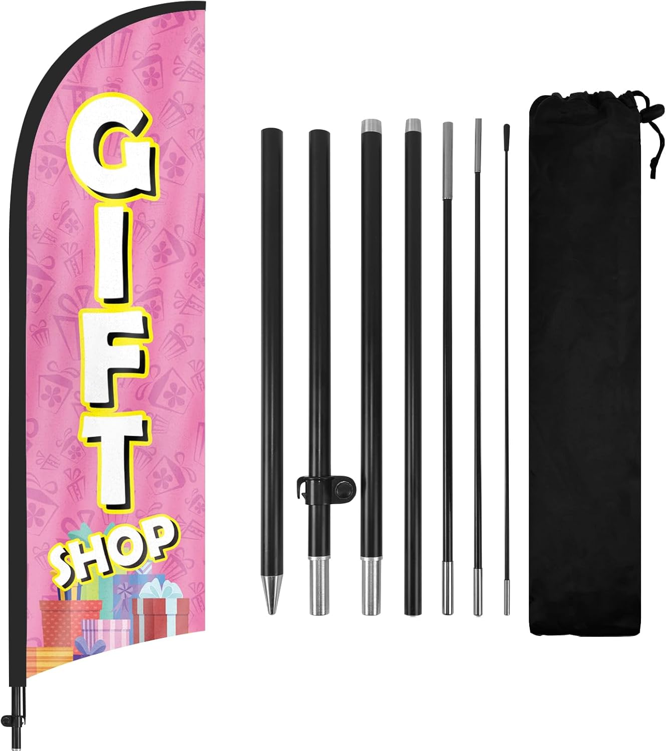 Gift Shop Sign-8ft Gift Shop Feather Flag for Gift Shop Business