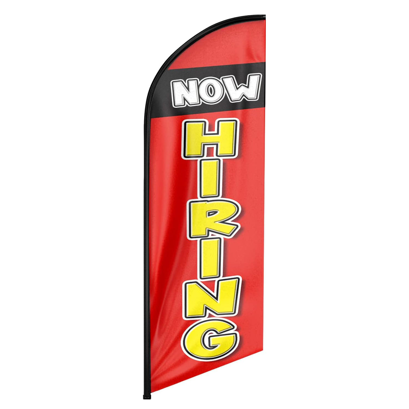 Now Hiring Flags-8ft Now Hiring Feather Flag for Now Hiring Business（Flagpole Not Included）