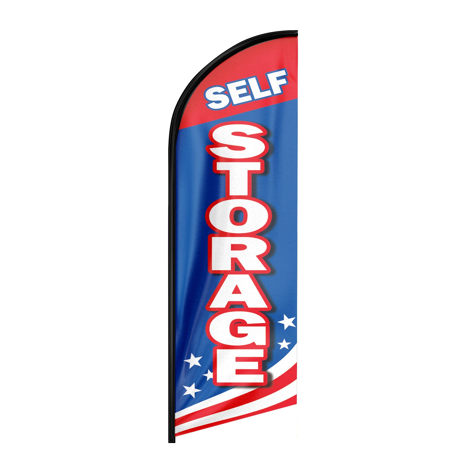 Self Storage Signs-8ft Self Storage Feather Flag Banner for Self Storage Business（Flagpole Not Included）