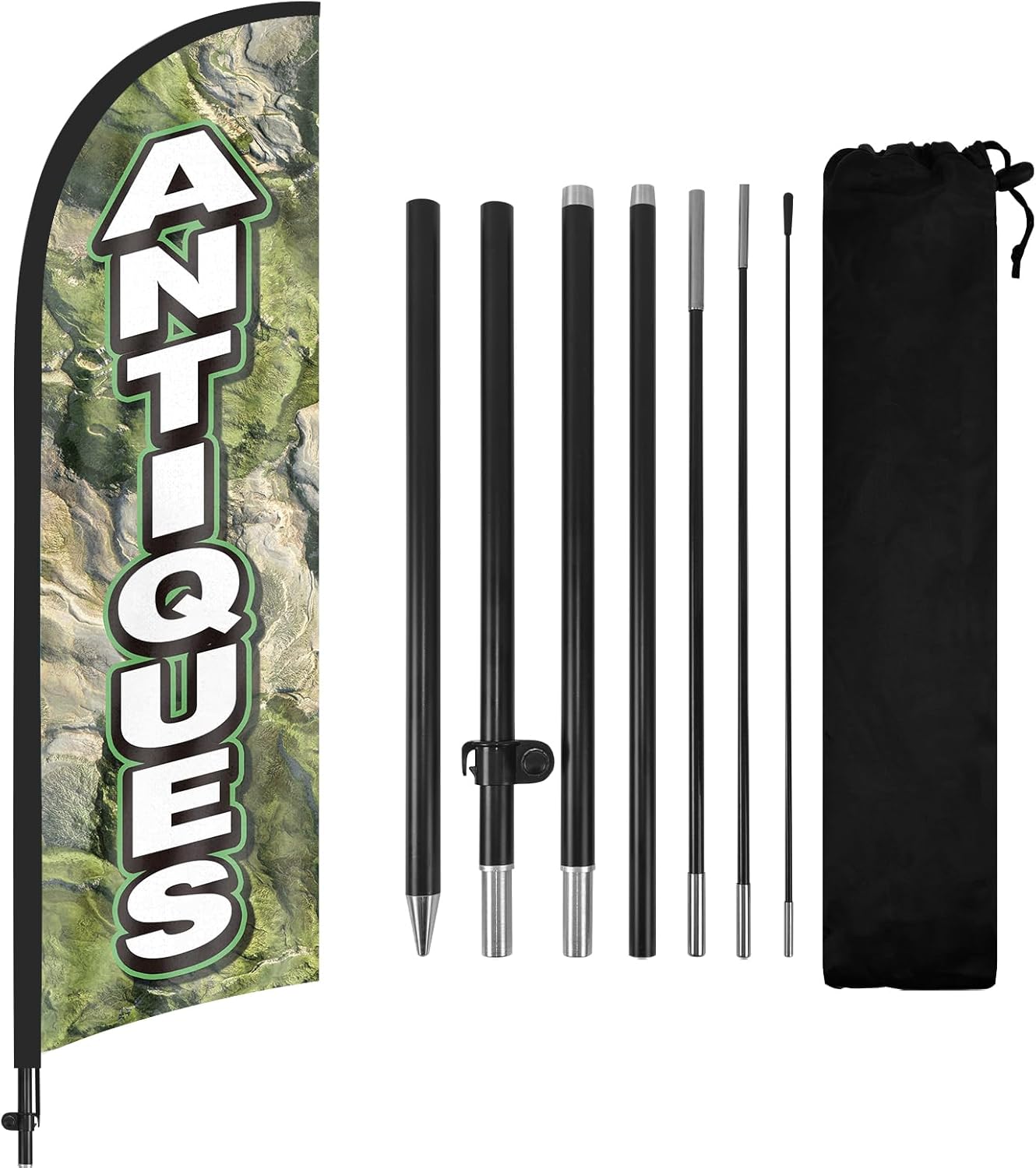 8ft Antiques Feather Flag Pole Kit