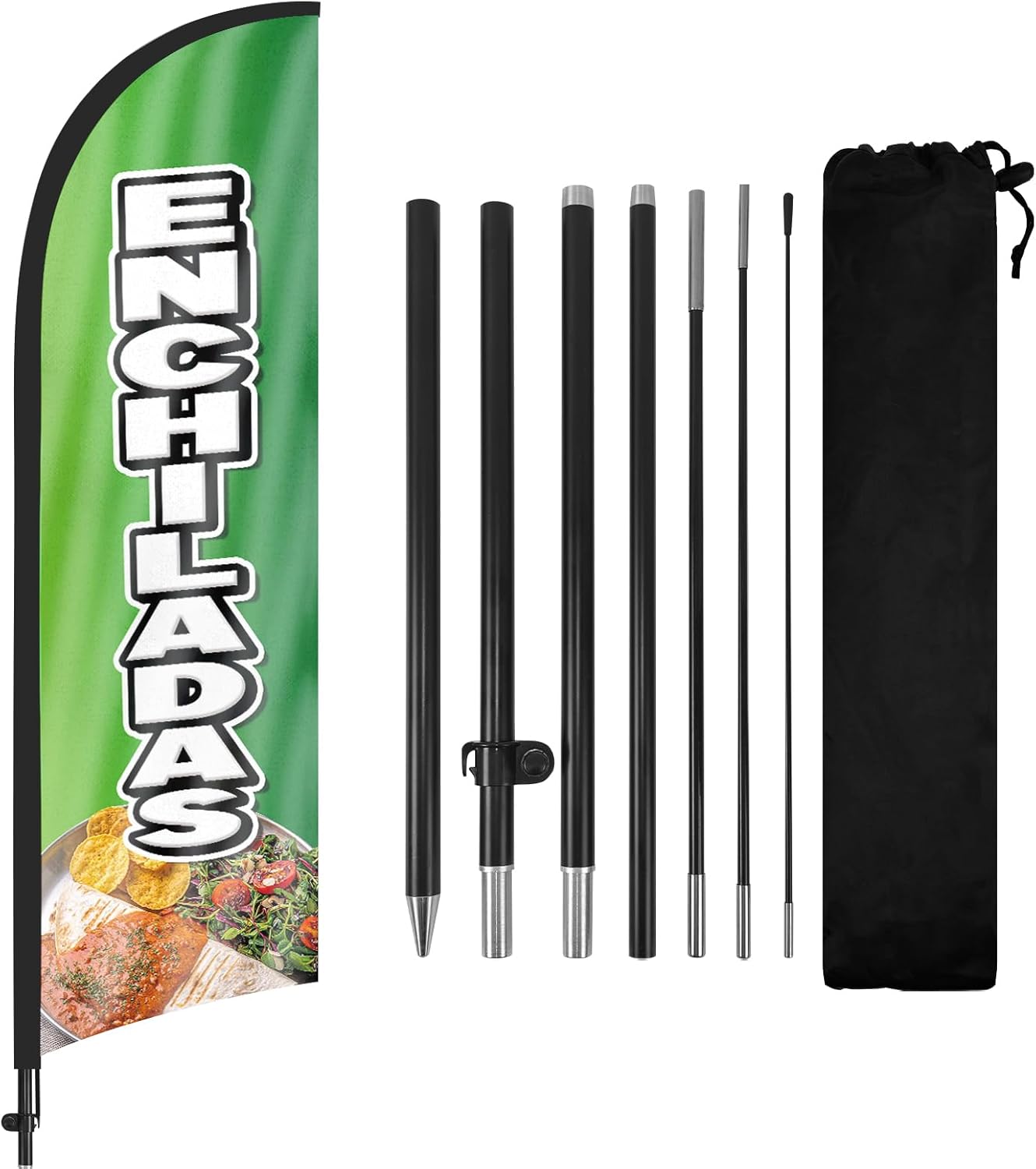 8ft Enchiladas Feather Flag Pole Kit