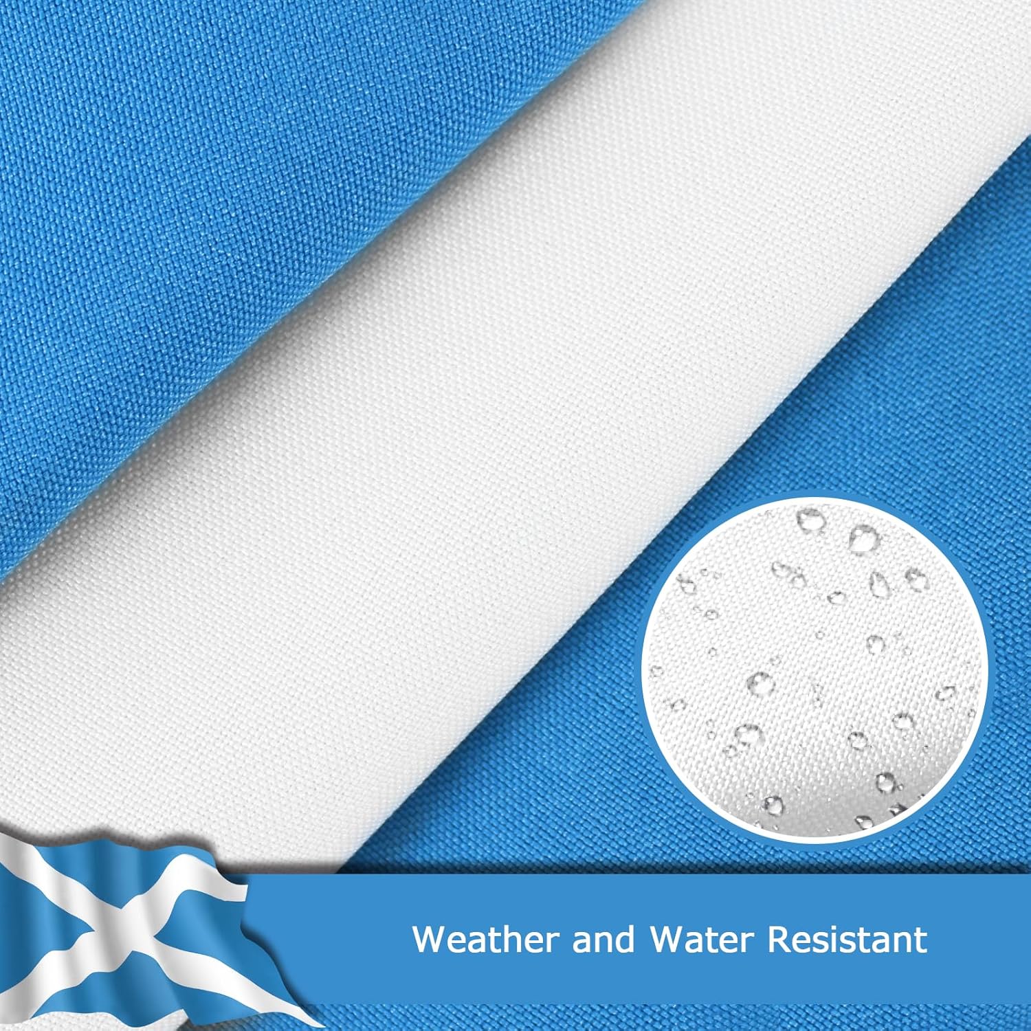 Scotland Scottish Flag for Outside, 400D Heavy Duty Polyester, Double-Sided Printing, Quadruple Stitched Fly Hem, Fade Resistant, 2 Brass Grommets
