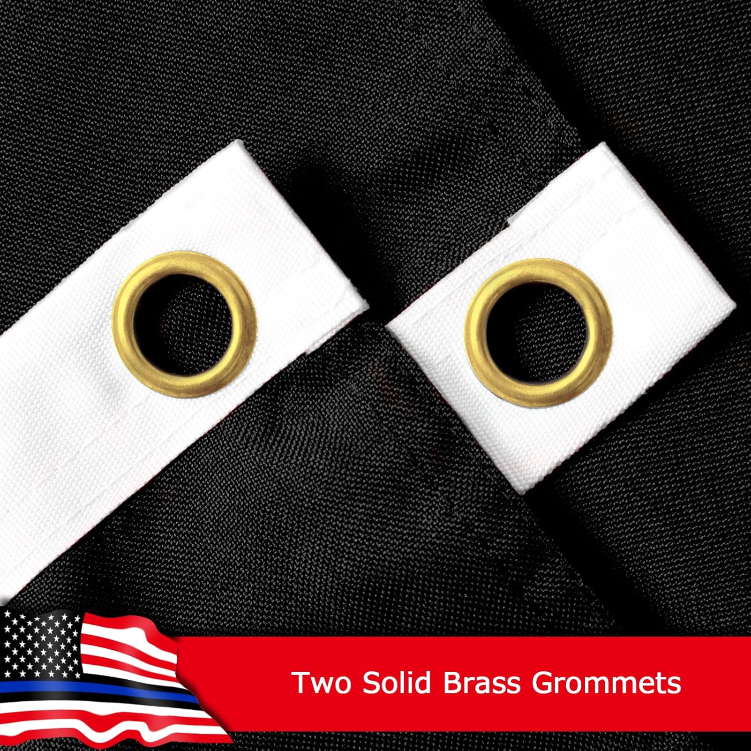 Blue Lives Matter Flag for Outside, 400D Heavy Duty Polyester, Double-Sided Printing, Quadruple Stitched Fly Hem, Fade Resistant, 2 Brass Grommets