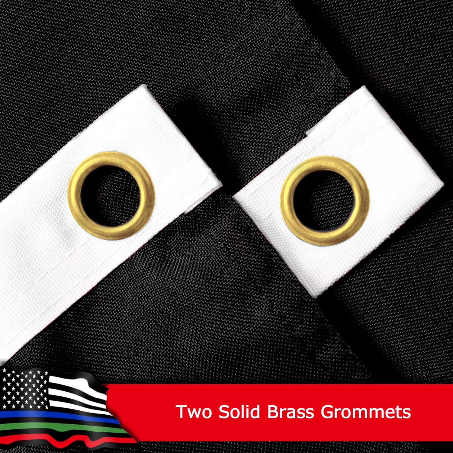 Thin Blue Red Green Line American Flag for Outside, 400D Heavy Duty Polyester, Double-Sided Printing, Quadruple Stitched Fly Hem, Fade Resistant, 2 Brass Grommets