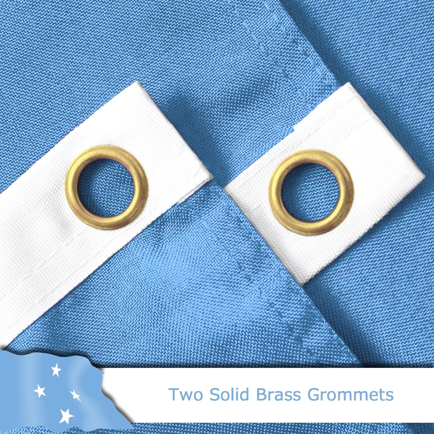 Micronesia Micronesian Flag for Outside, 400D Heavy Duty Polyester, Double-Sided Printing, Quadruple Stitched Fly Hem, Fade Resistant, 2 Brass Grommets