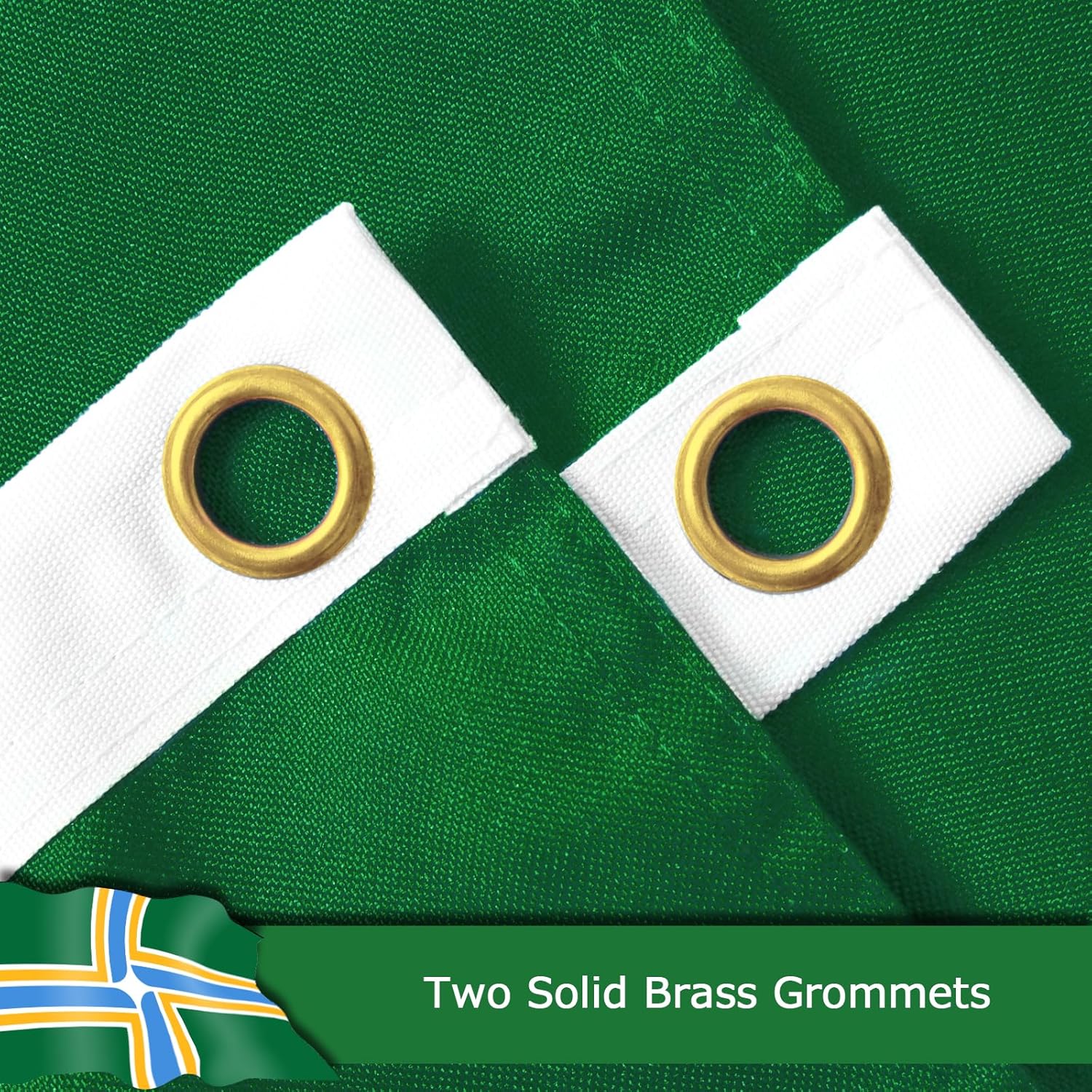 Portland City Flag for Outside, 400D Heavy Duty Polyester, Double-Sided Printing, Quadruple Stitched Fly Hem, Fade Resistant, 2 Brass Grommets