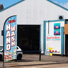 8Ft 100% Hand Wash Feather Flag with Pole & Stake