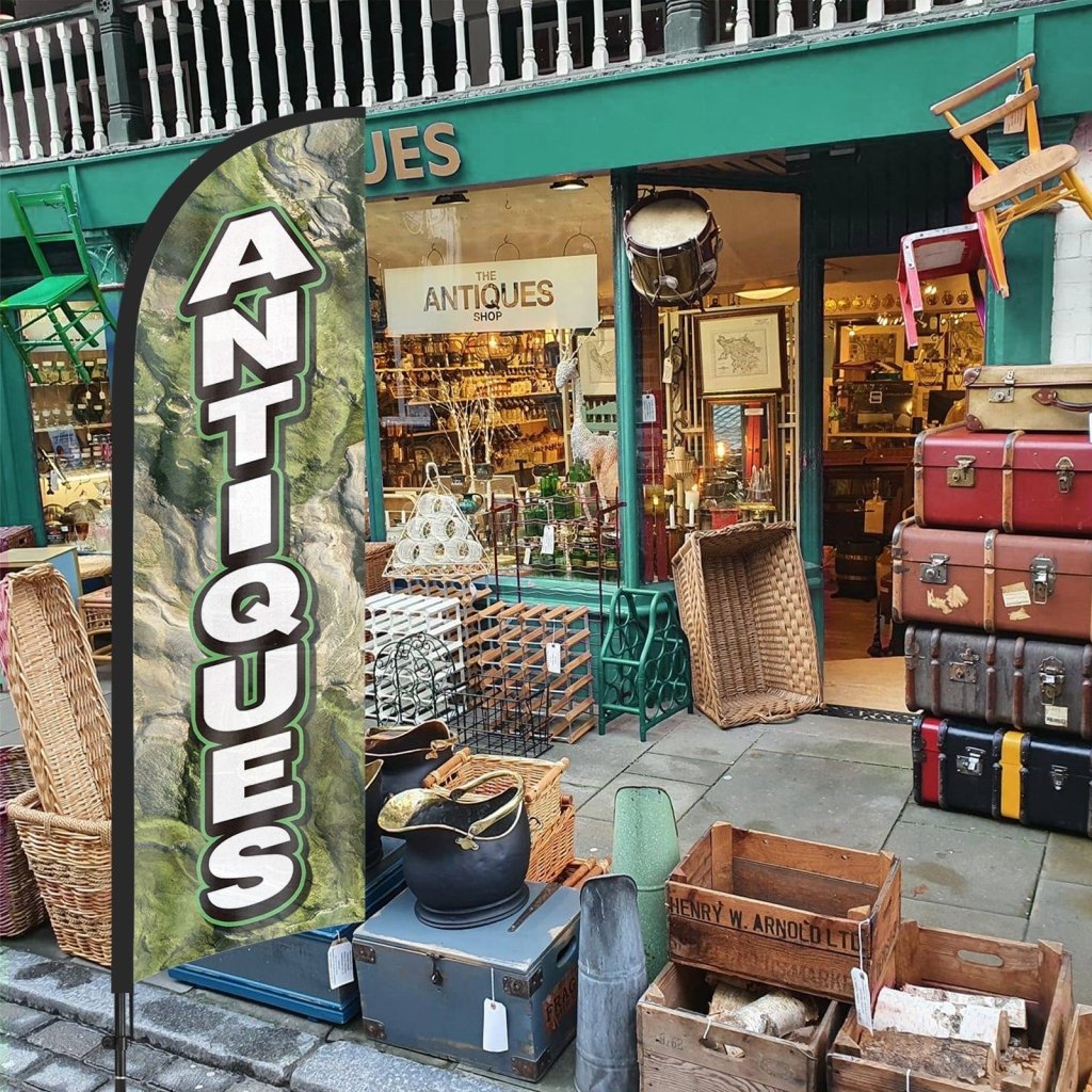 8ft Antiques Feather Flag Pole Kit