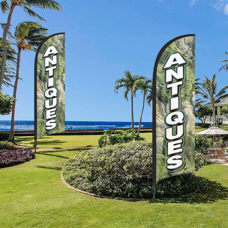 8ft Antiques Feather Flag Pole Kit