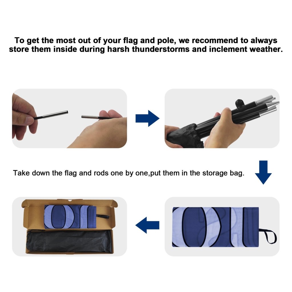 8Ft ATM Inside Feather Flag with Pole & Stake