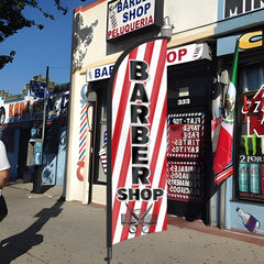 8Ft Barber Shop 04 Feather Flag Kit for Barbershop Business
