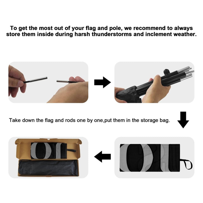 8Ft Barber Shop Feather Flag Kit for Barbershop Business