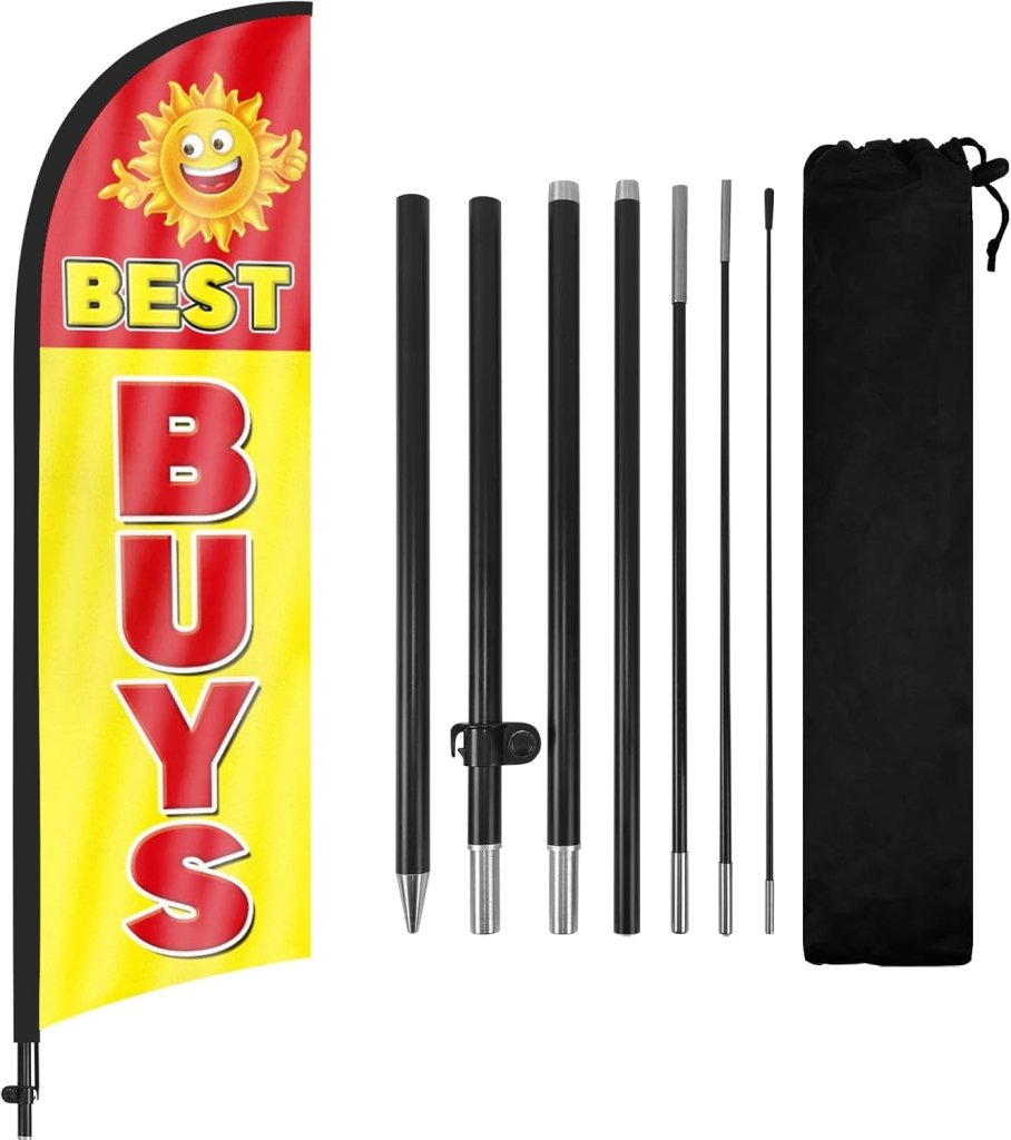 8ft Best Buys Feather Flag Pole Kit