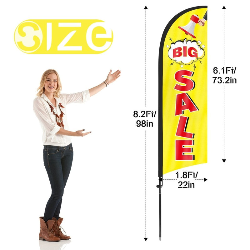 8ft Big Sale Feather Flag Pole Kit