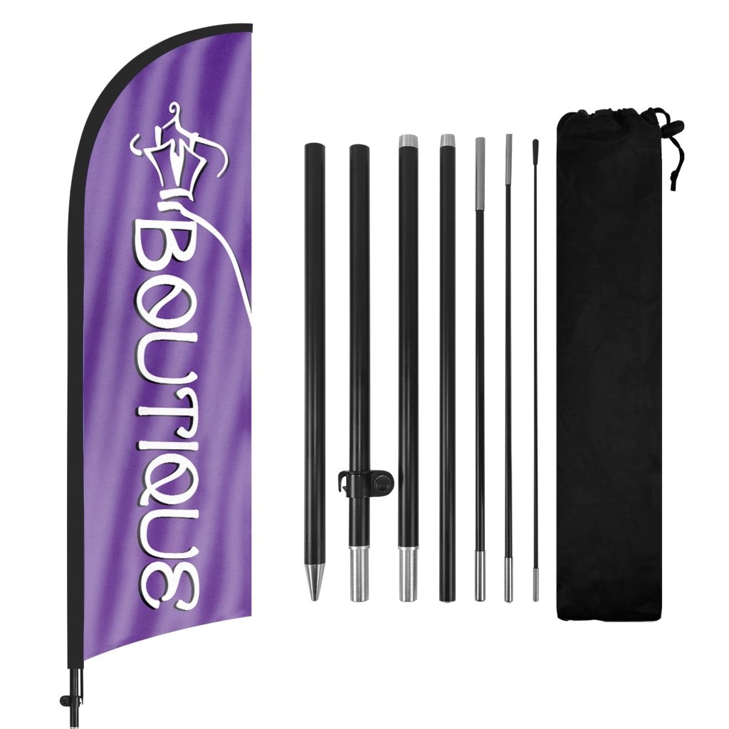 8ft Boutique 01 Feather Flag Pole Kit for Antique Business