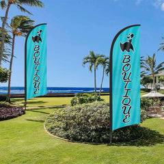 8ft Boutique Feather Flag Pole Kit for Antique Business