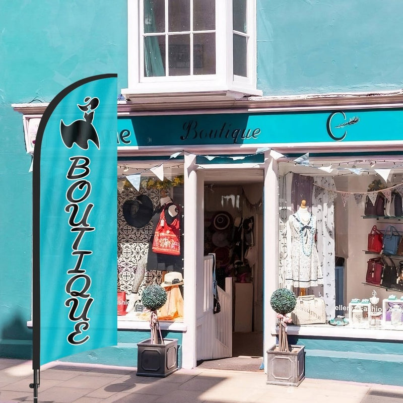 8ft Boutique Feather Flag Pole Kit for Antique Business