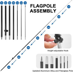 8Ft Cell Phone Repair Feather Flag with Pole & Stake