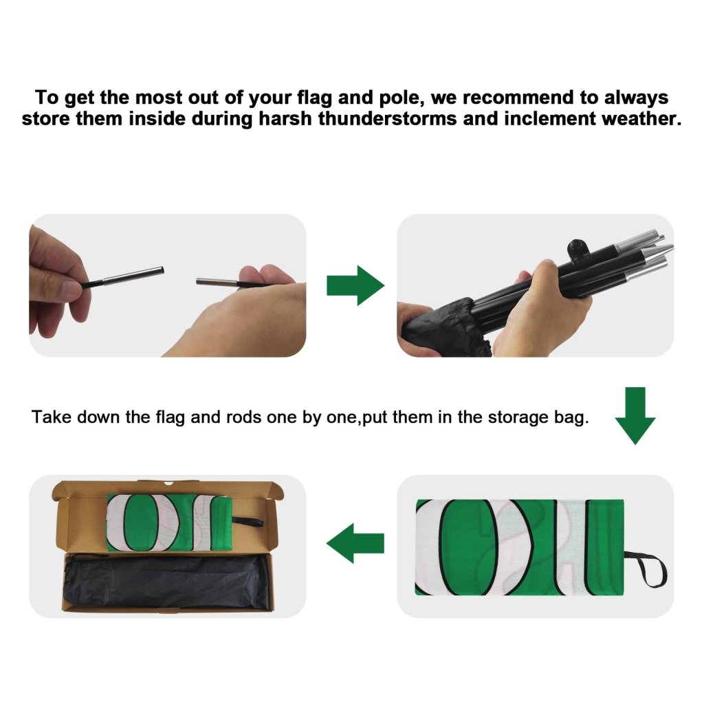 8ft Coffee Feather Flag Kit with Pole and Stake