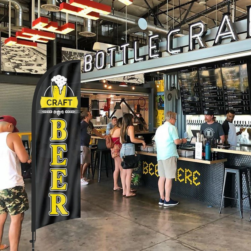 8ft Craft Beer Feather Flag Pole Kit